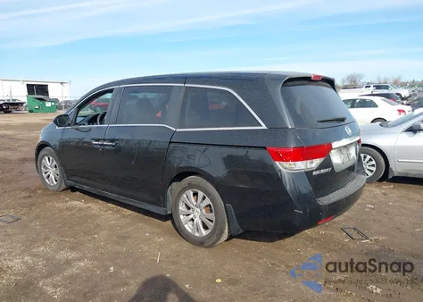 2014 Honda Odyssey Ex z USA, uszkodzony, nr VIN 5FNRL5H4XEB047273